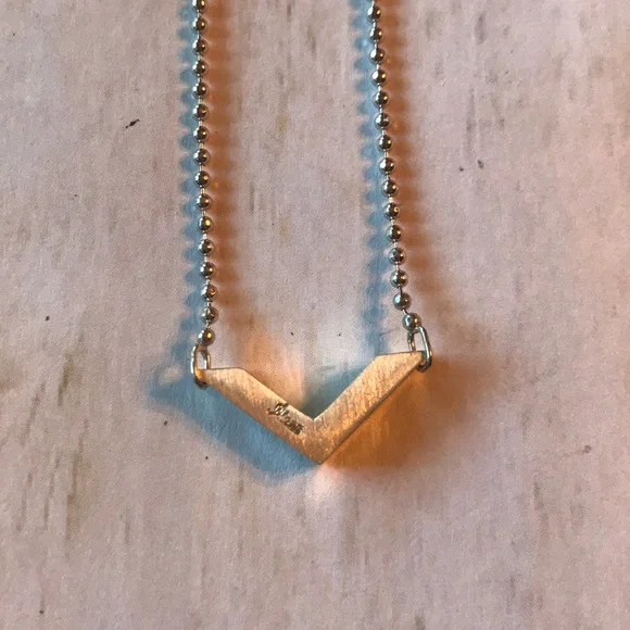 Alex Woo Sterling Silver Chevron Pendant Necklace